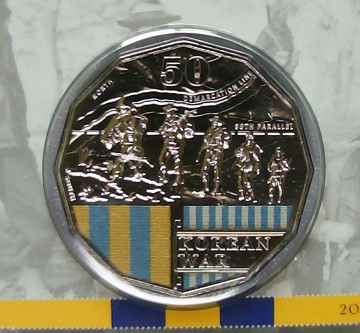JoDe826 收藏第02次拍卖，英联邦地区硬币纸币  澳大利亚 年份 2016, 50 Cents, 全新的 纪念钞 硬币 带卡 