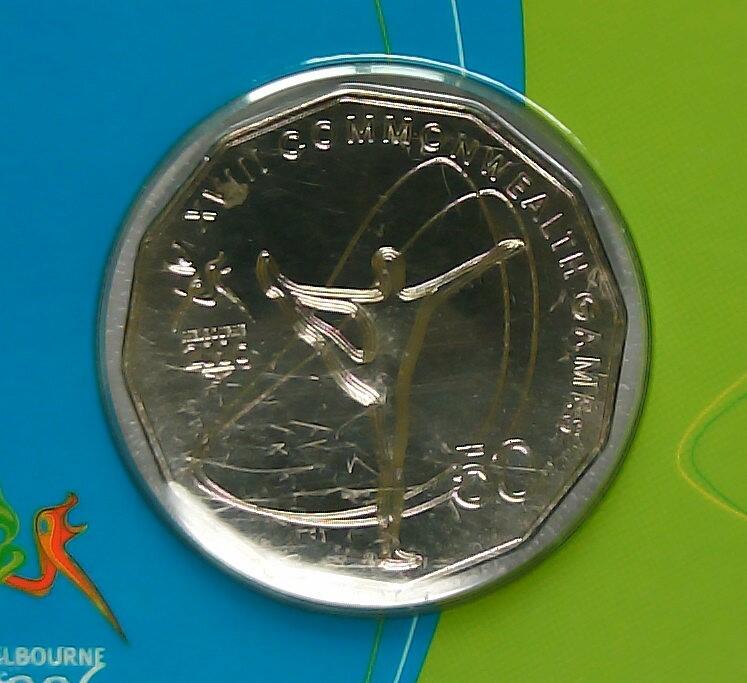 JoDe826 收藏第02次拍卖，英联邦地区硬币纸币  澳大利亚 年份 2006, 50 Cents, 全新的 纪念钞 硬币 带卡 