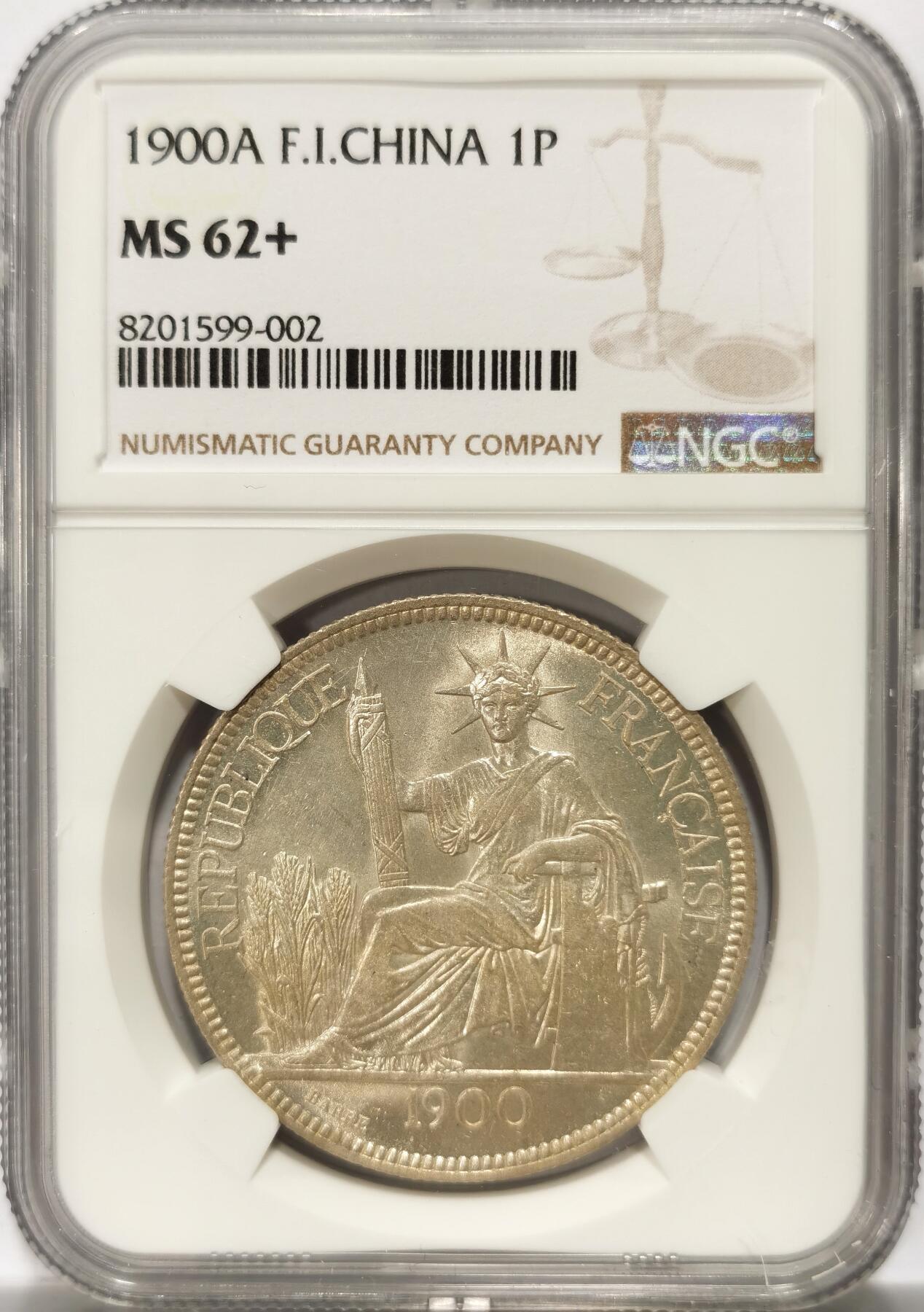 博洋堂“春风得意”四月精品专场暨第120期（全场包邮） NGC MS62+ 坐洋1900