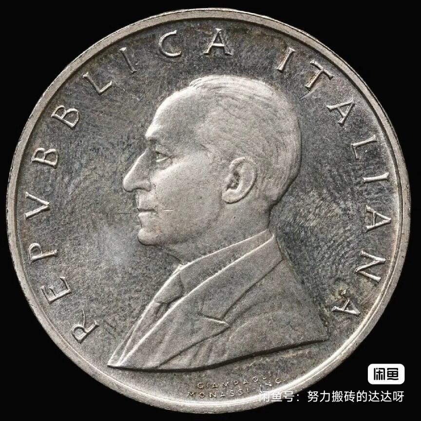 1974年意大利-伽利尔摩·马可尼诞辰100周年500里拉银币