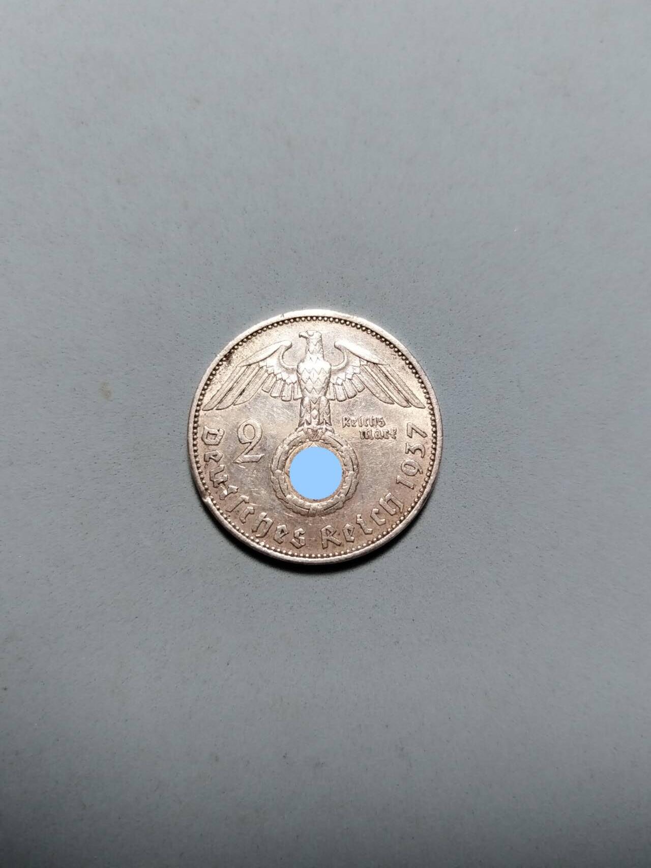 盛世勋华——号角文化勋章邮票专场拍卖第295期 德国（1939）1937年2马克银币