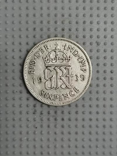 2025年第28场各国散币拍卖（总第28场） - 英国1939年6便士银币