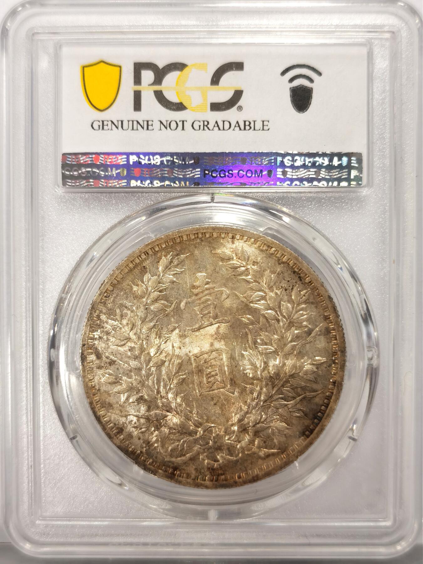 博洋堂“春风得意”四月精品专场暨第120期（全场包邮） PCGS UNCD 大头三年天津版一元 转光淡彩