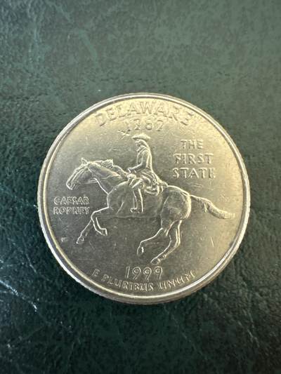 第十五拍-美国 加拿大纪念币专场 - 美国25分州币1999年特拉华州