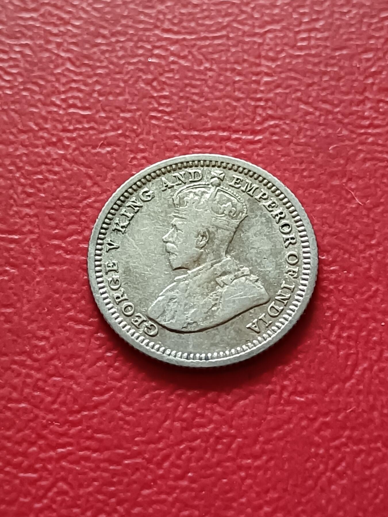 【云涧收藏】第二十一场 英属海峡乔治五世1935年5分银币，带底光好品
