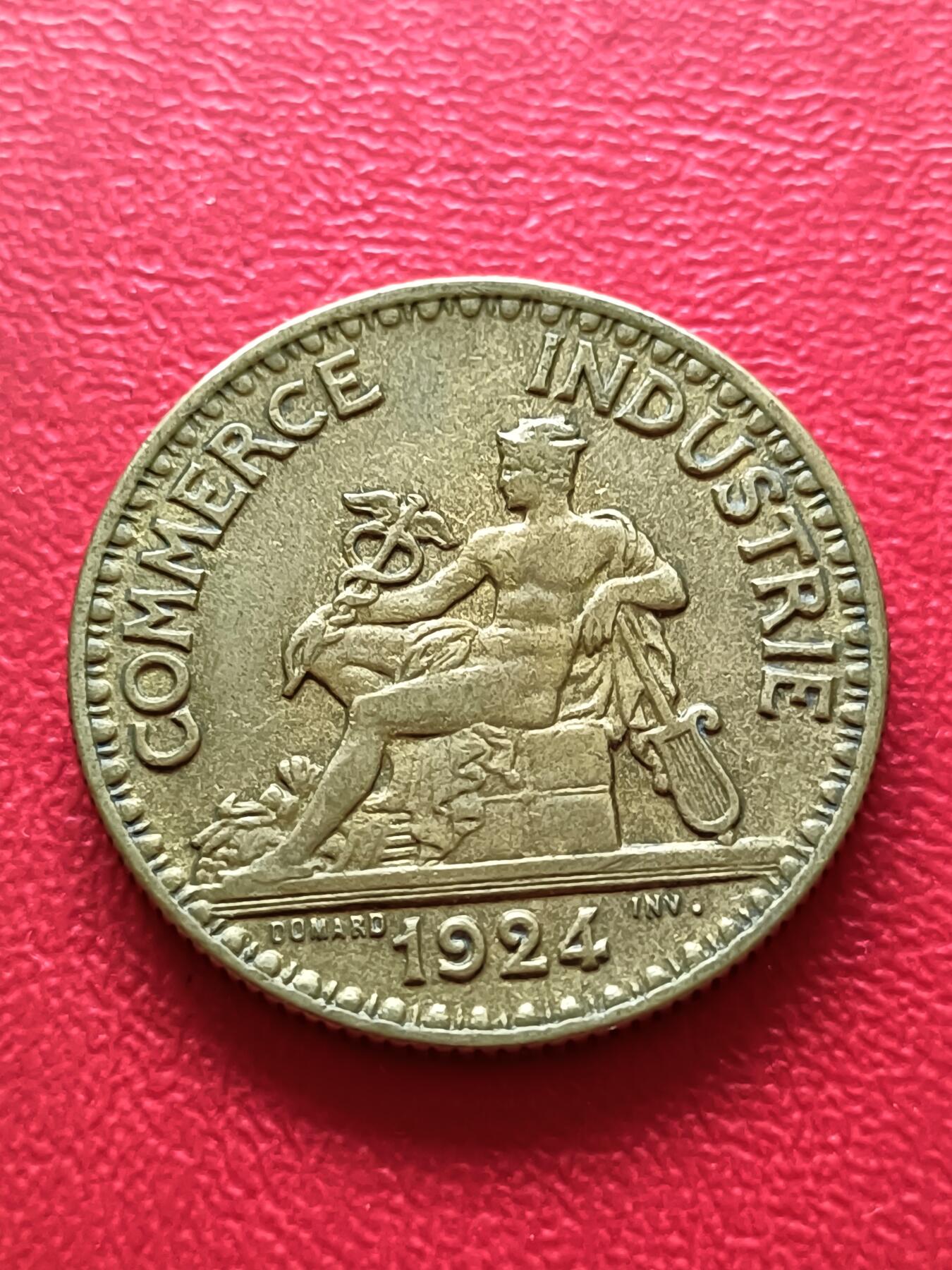 【云涧收藏】第二十一场 法国商务部1924年2法朗，好品
