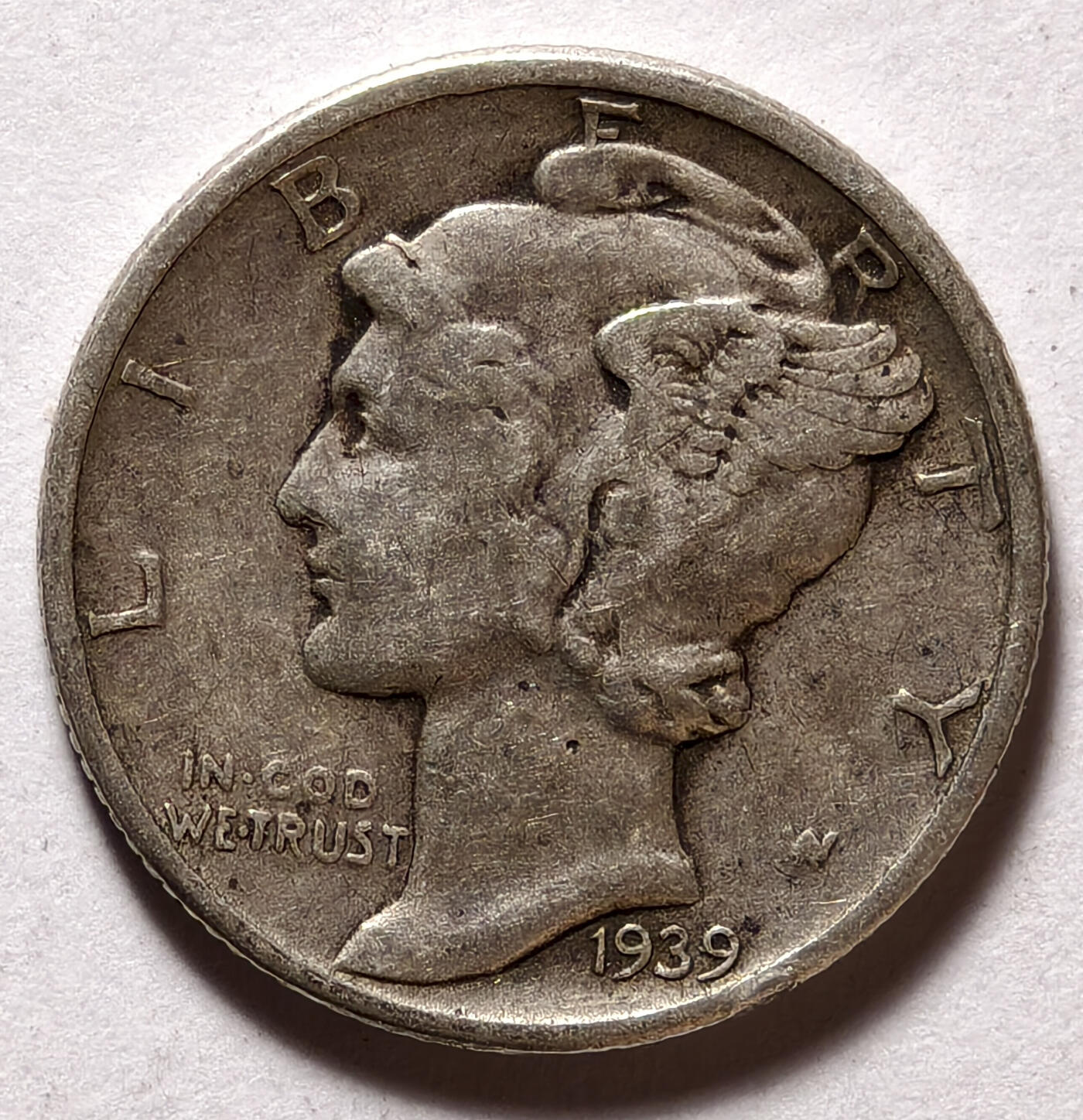 美国1939年墨丘比利小飞侠10美分2.5克0.9银- 紫瑗钱币- 紫瑗钱币 美国1939年墨丘比利小飞侠10美分2.5克0.9银- 紫瑗钱币- 紫瑗钱币