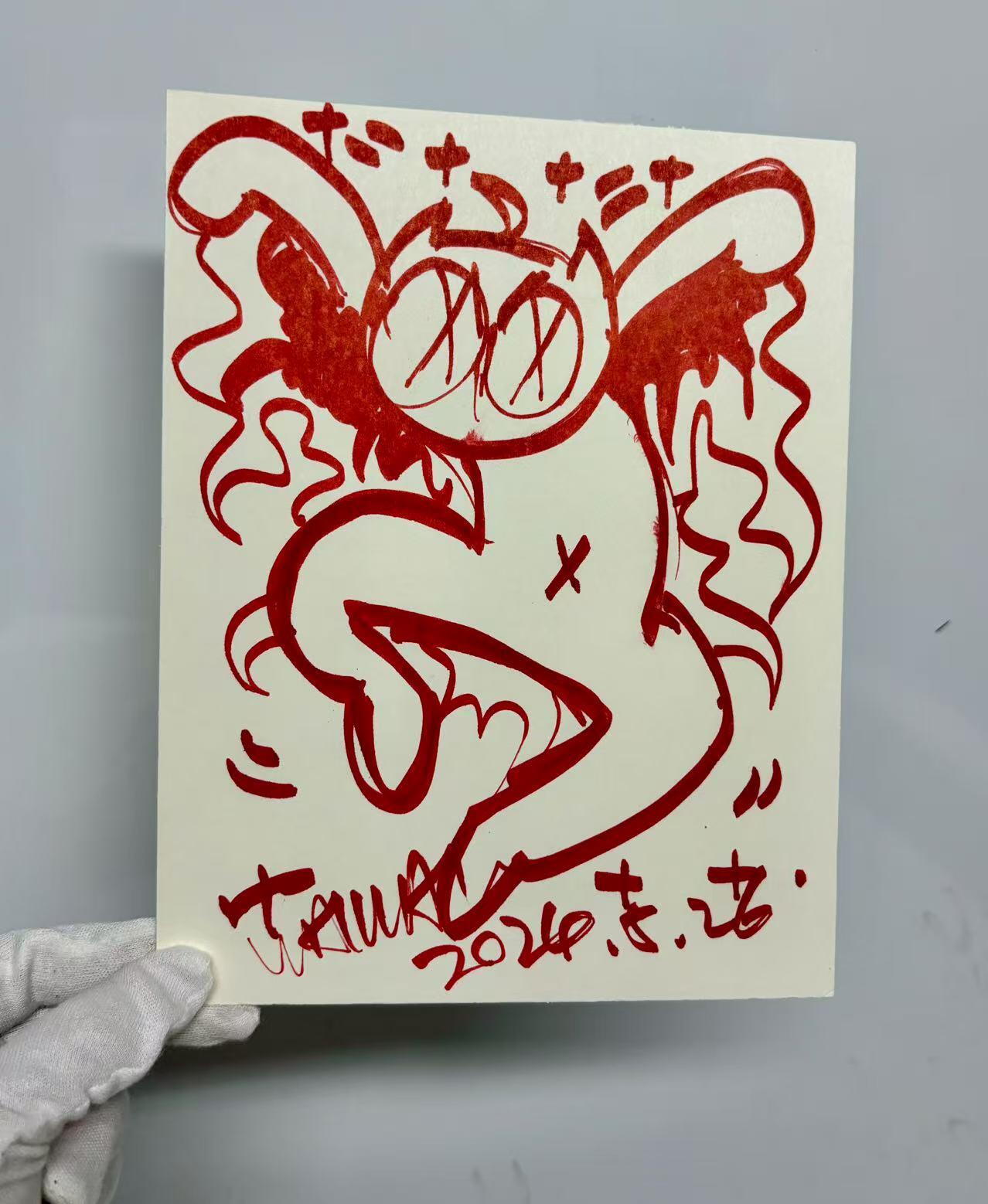 零元拍：歪歪亲笔签名原画色卡，尺寸：230MMX170MM，不是复制画哦