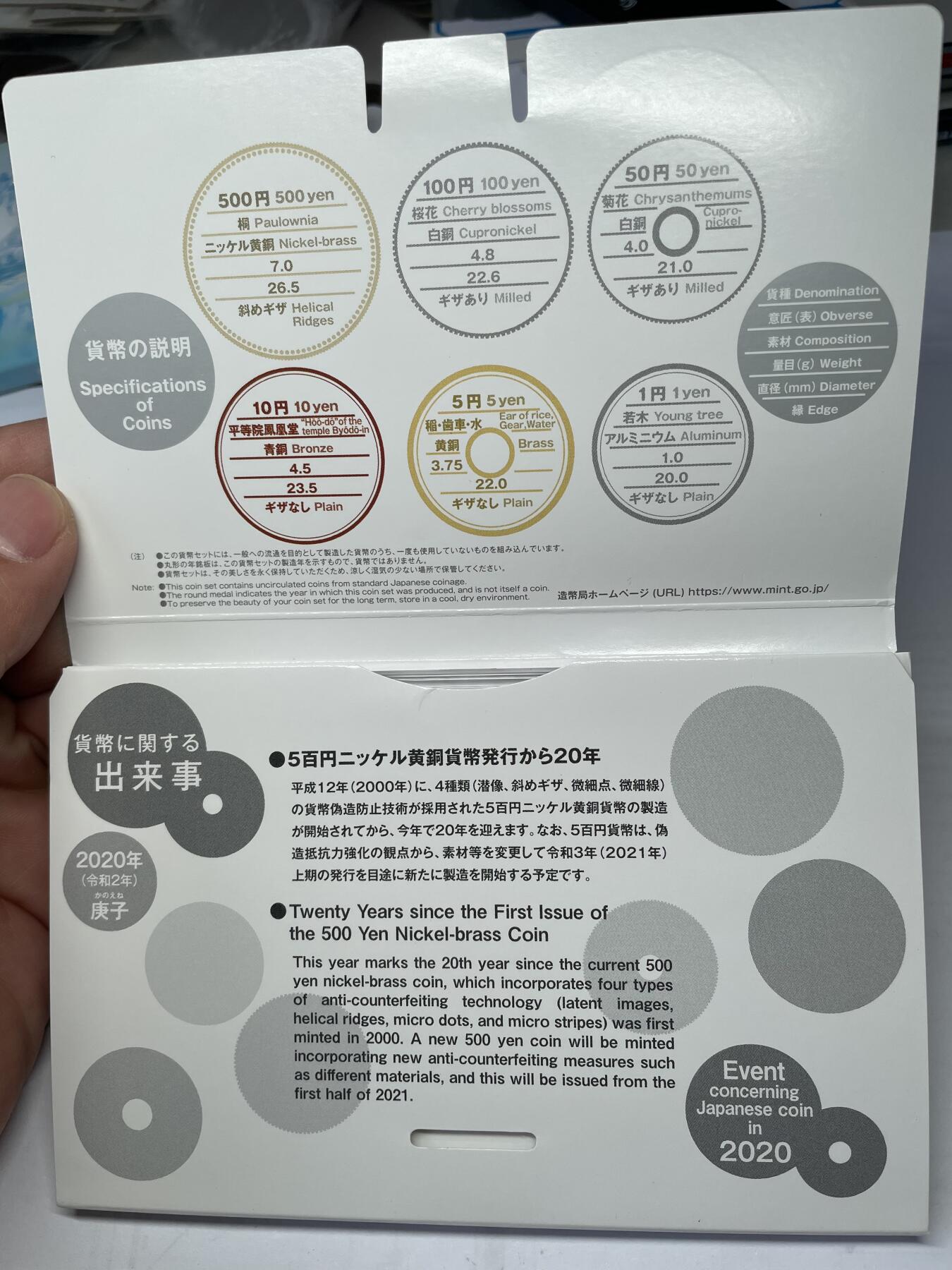 2025年集古藏今外币拍卖第四期-第8场—（总第228拍），可以寄存60天，满160元包邮。 2020年日本套币1本