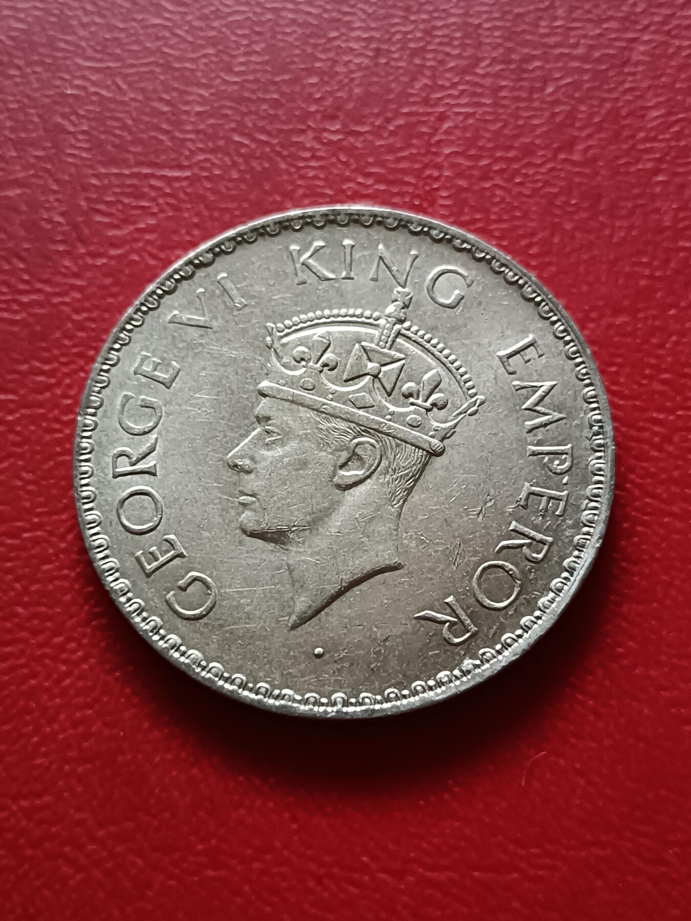【云涧收藏】第二十一场 英属印度乔治六世1940年1卢比银币，BU