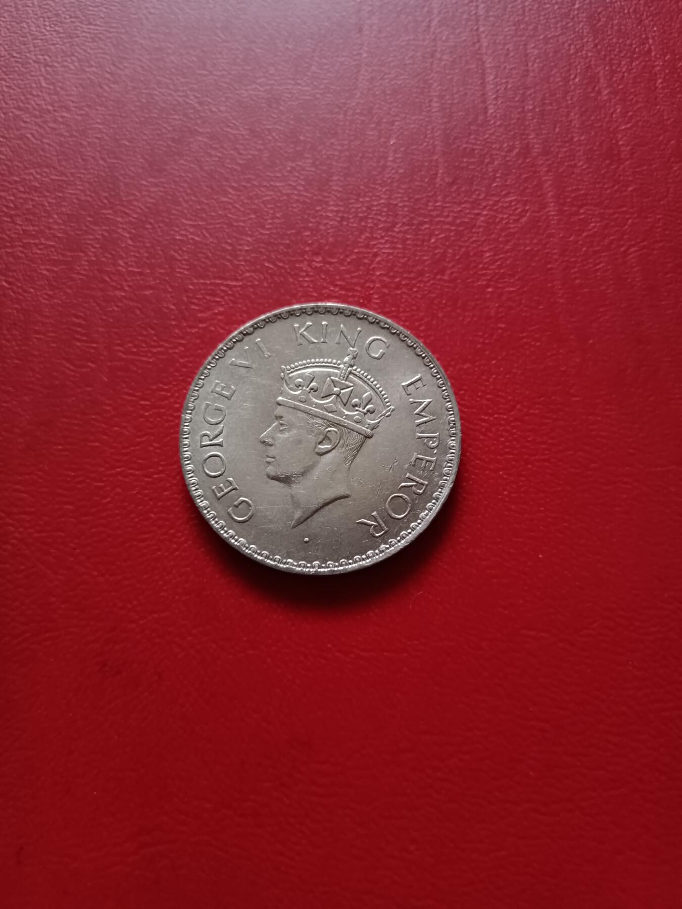 【云涧收藏】第二十一场 英属印度乔治六世1940年1卢比银币，BU