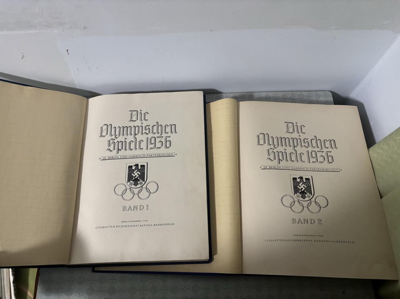 德1936年原品奥运会烟卡册上下册整套