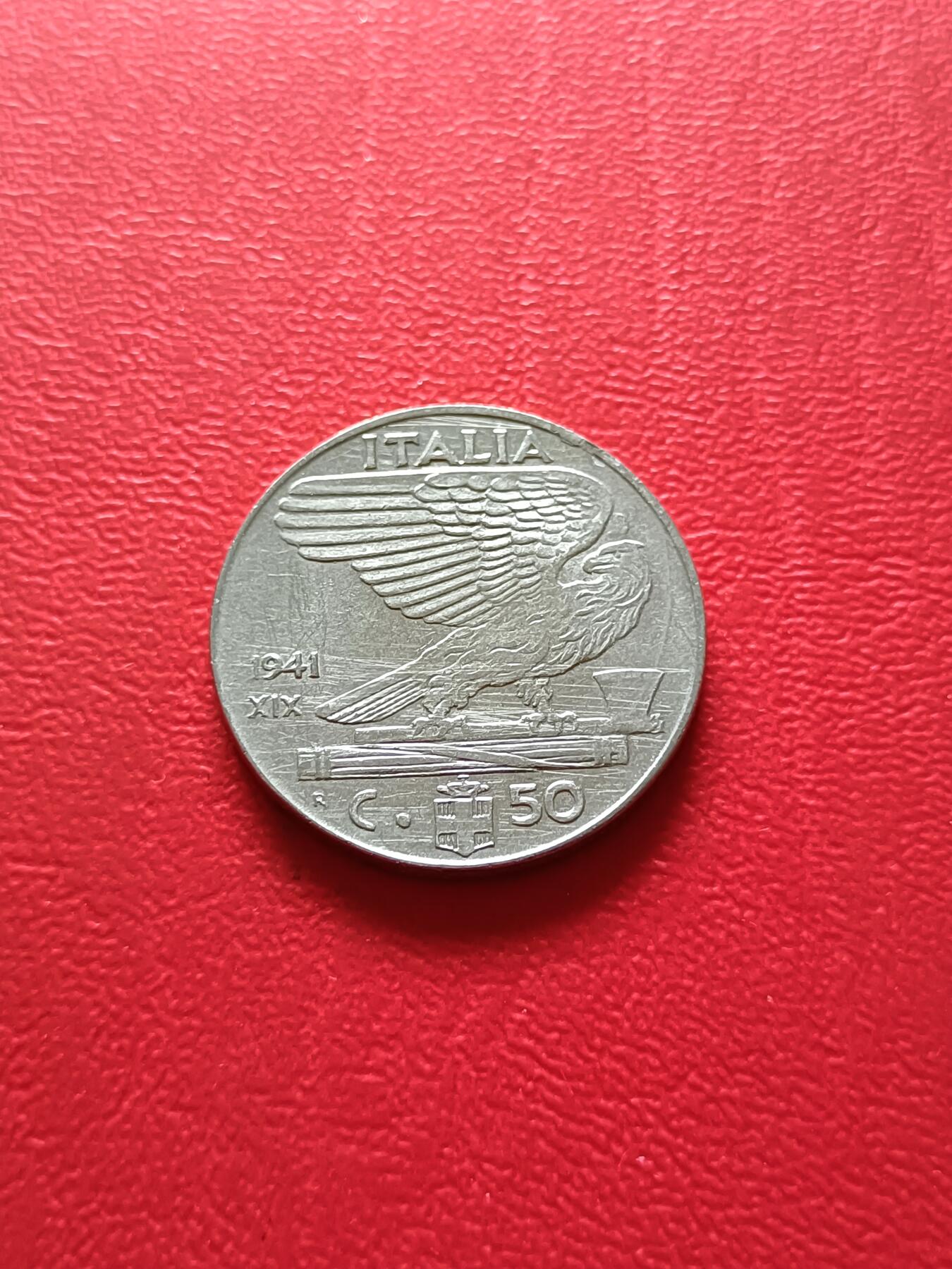 【云涧收藏】第二十一场 意大利1941年50分，好品