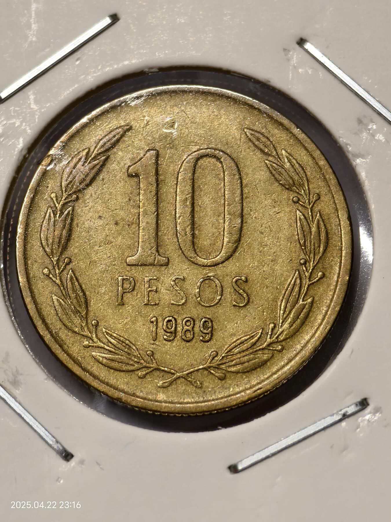 思丞收藏　外国散币第14场  0元起拍 可预留 无佣金 智利1989
