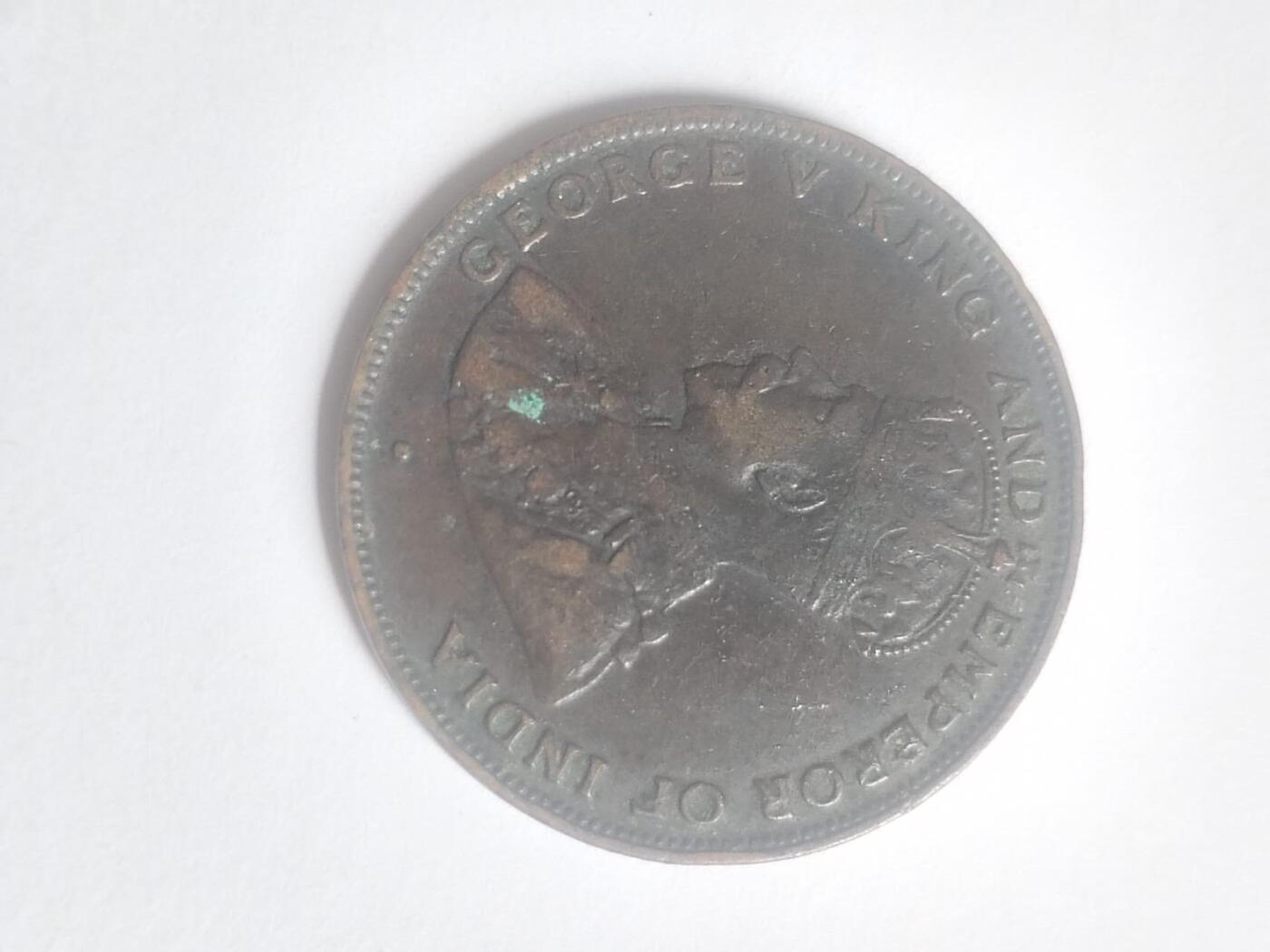 硬币 评级币 纪念币 1924年 香港一仙大铜币。
