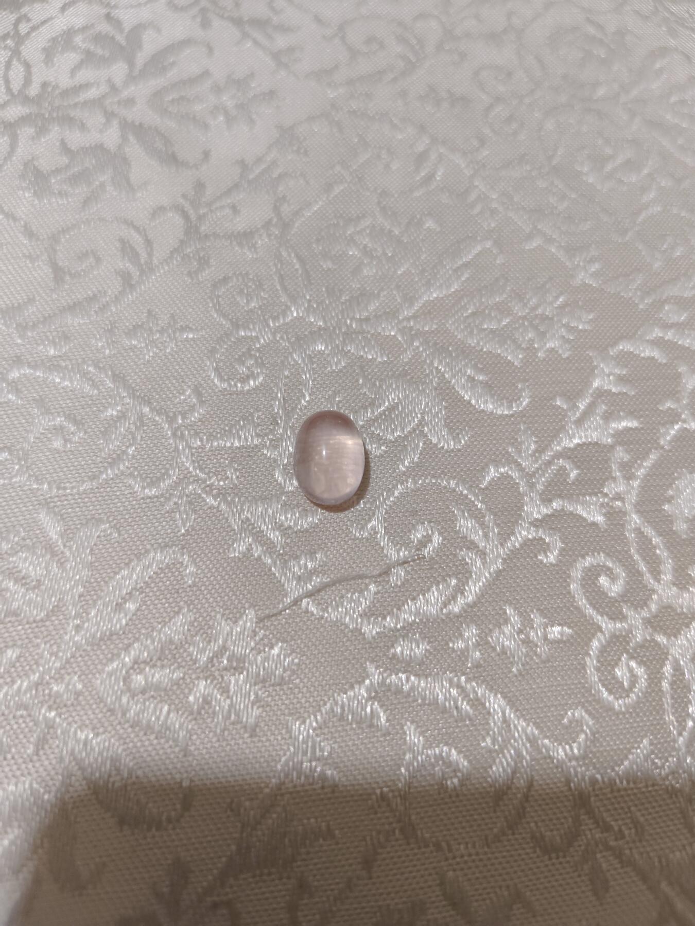 粉水晶戒面