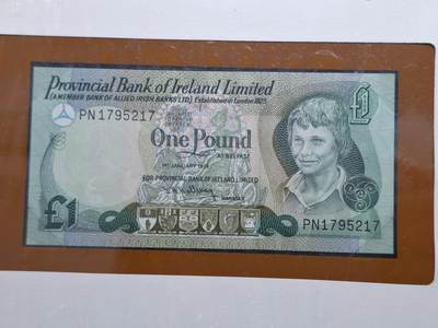 博彦收藏 BON 4月29日 8点 钱币专场 北爱尔兰 1镑 UNC 钱币邮票纪念册有黄