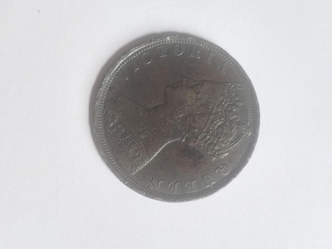 硬币 评级币 纪念币 1901年 香港一仙大铜币。