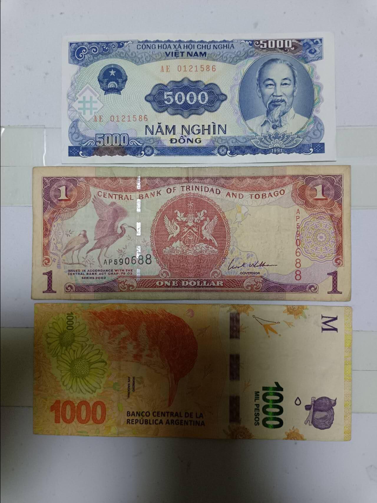 【20250429】非全新纸币第244场 外国3张纸币