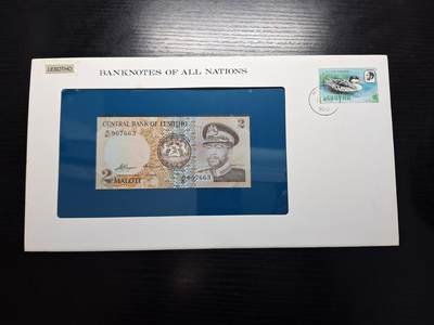 博彦收藏 BON 4月29日 8点 钱币专场 莱索托2面值 UNC 钱币邮票纪念册有黄