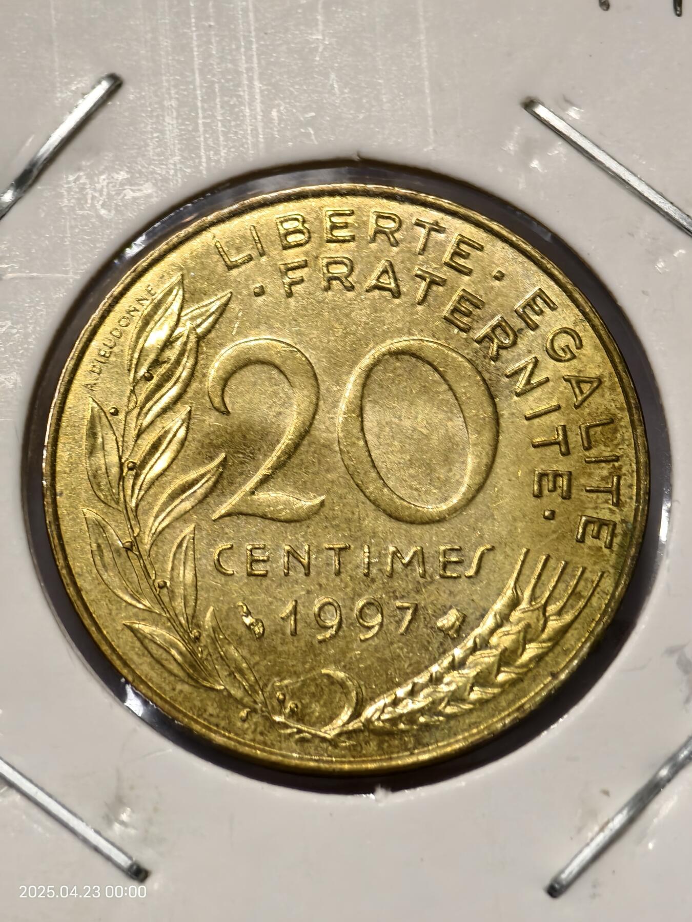 思丞收藏　外国散币第14场  0元起拍 可预留 无佣金 法国1997