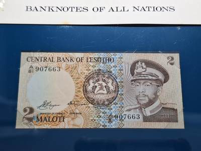 博彦收藏 BON 4月29日 8点 钱币专场 莱索托2面值 UNC 钱币邮票纪念册有黄