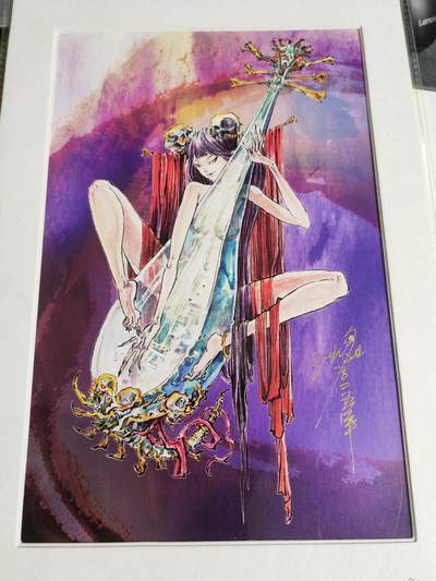阳大大卡牌超级大甩拍第51期（周五晚上九点截拍，持续收拍品，进群福利早知道） - 【亲签版画】启读文化 沈鑫 封神 碧玉琵琶 签名A4版画 编号随机  实物非常好看，可以拿出入册
