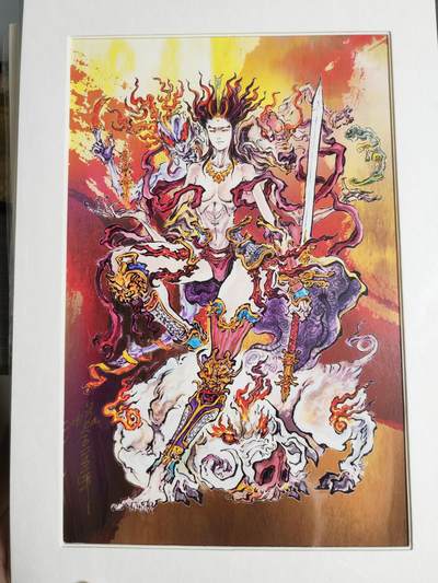 阳大大卡牌超级大甩拍第51期（周五晚上九点截拍，持续收拍品，进群福利早知道） - 【亲签版画】启读文化 沈鑫 封神 金灵圣母 签名A4版画 编号随机 实物非常好看，可以拿出入册