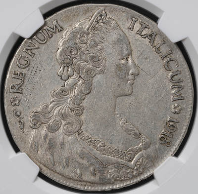 修遠堂世界钱币第六十七期 - NGC AU53 1918年意属厄立特里亚1泰勒大银币