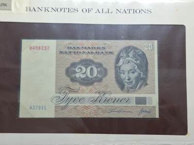 博彦收藏 BON 4月29日 8点 钱币专场 丹麦 20克朗 UNC 钱币邮票纪念册有黄