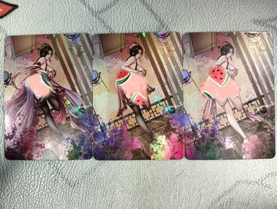 花开卡拍第40期（9月28号周日截拍，品控勿拍!!!拍品不寄存，运费5元，自制卡难免瑕疵，可能存在轻微撞角爆边等出厂瑕疵，品控介意勿拍！） - 绘天阁 原创金瓶梅 孙雪娥 彩闪三渐变