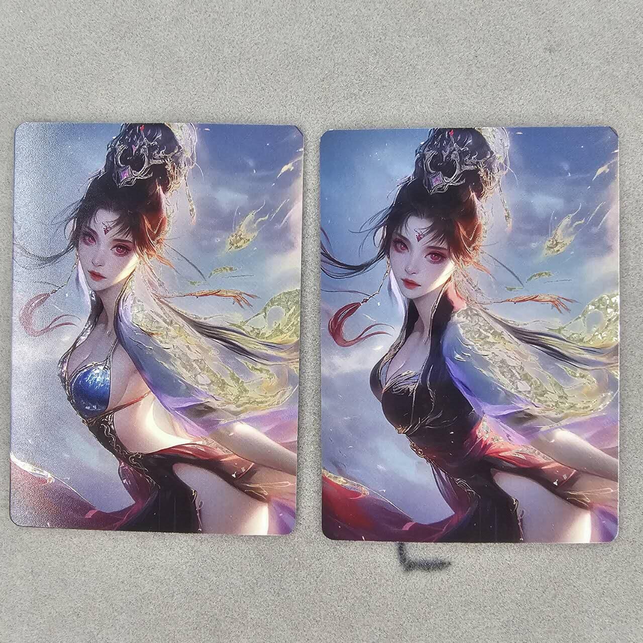 龙虎卡牌第三十四场 （无佣金，满120包邮，欢迎送拍） 钻闪2张 红颜醉三国篇-孙尚香