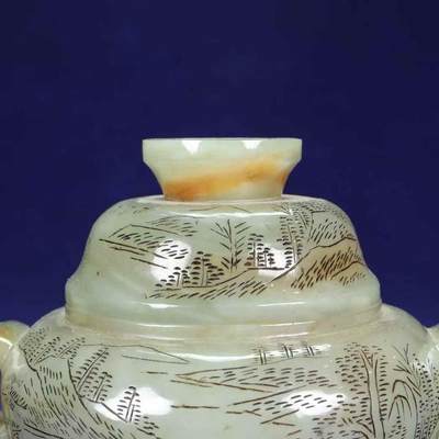 旧藏，香炉，材质和田玉，玉质细腻，包浆油润，雕工精细，雕刻栩栩如生，线条流畅，品相完美，细节如图，长14.5宽10高10厘米，重521克， - 旧藏，香炉，材质和田玉，玉质细腻，包浆油润，雕工精细，雕刻栩栩如生，线条流畅，品相完美，细节如图，长14.5宽10高10厘米，重521克，