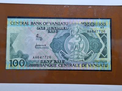 博彦收藏 BON 4月29日 8点 钱币专场 瓦努亚岛 100元UNC 钱币邮票纪念册有黄