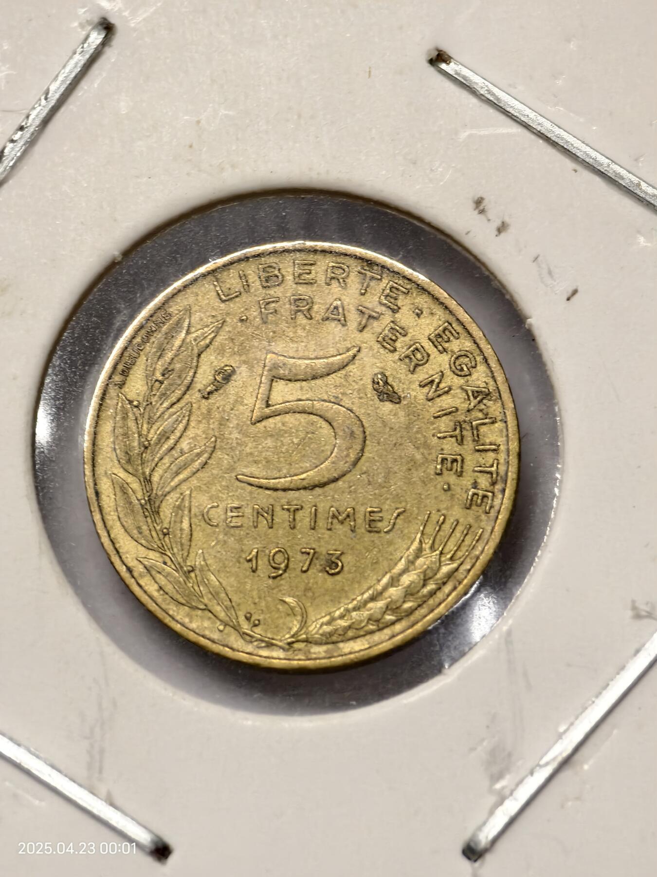 思丞收藏　外国散币第14场  0元起拍 可预留 无佣金 法国1973