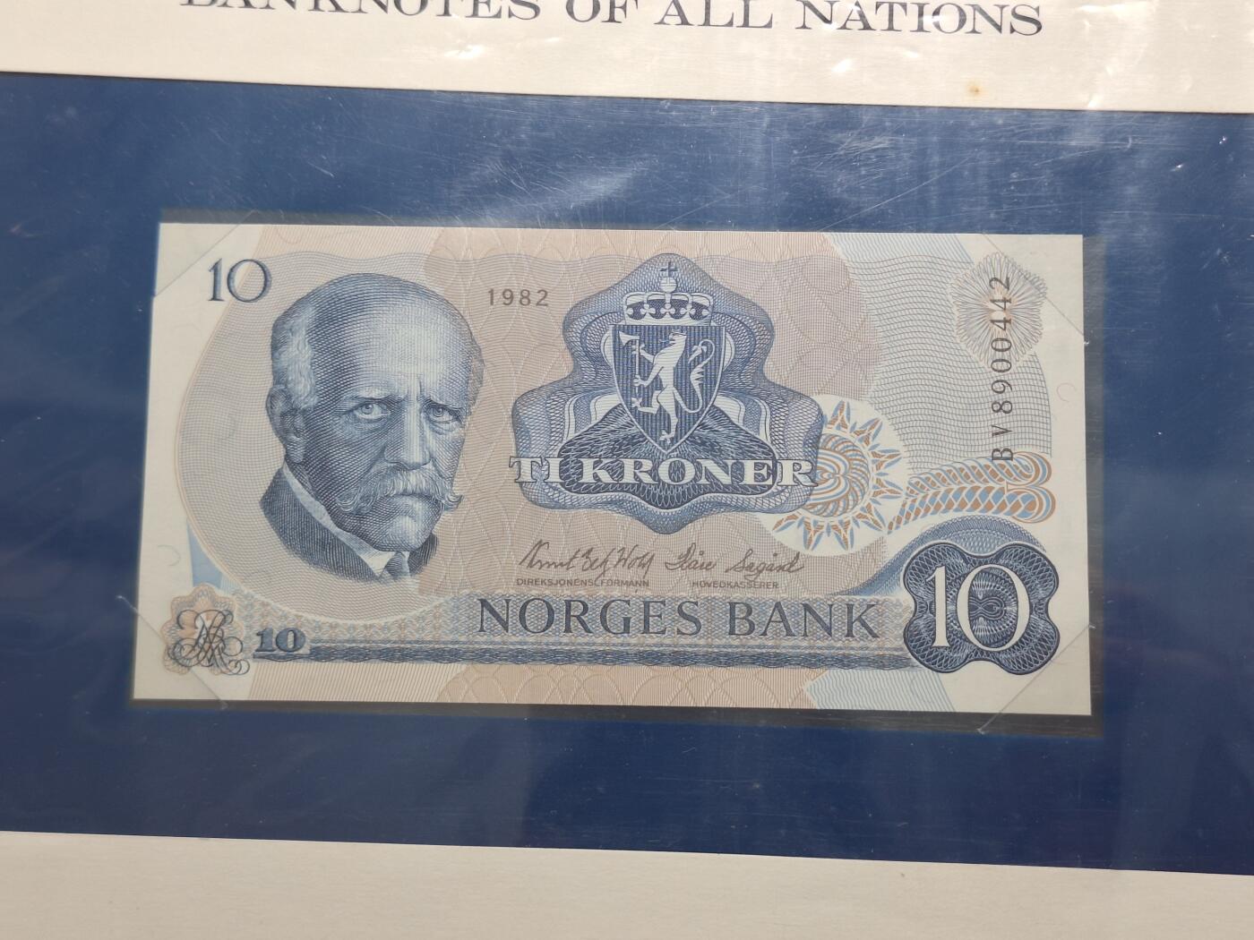 博彦收藏 BON 4月29日 8点 钱币专场 Norway挪威10 克朗 UNC 钱币邮票纪念册有黄