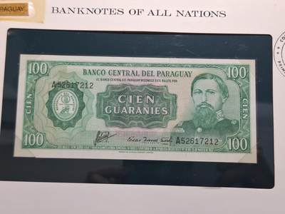 博彦收藏 BON 4月29日 8点 钱币专场 巴拉圭100 UNC 钱币邮票纪念册有黄