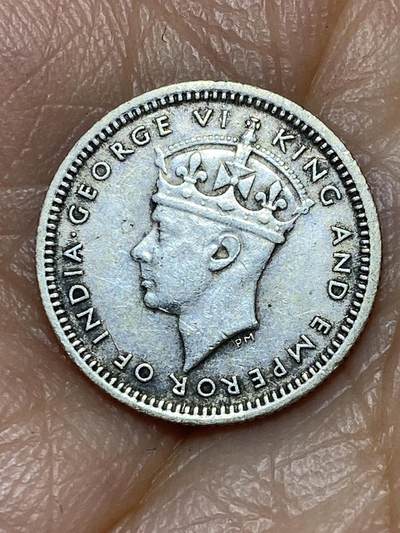 2025年第三十三场(总第五十九场）外国好品散币(免佣金) - 英属马来亚1941年5分银币(乔治六世第一版高银版，关门年仅发行2年)