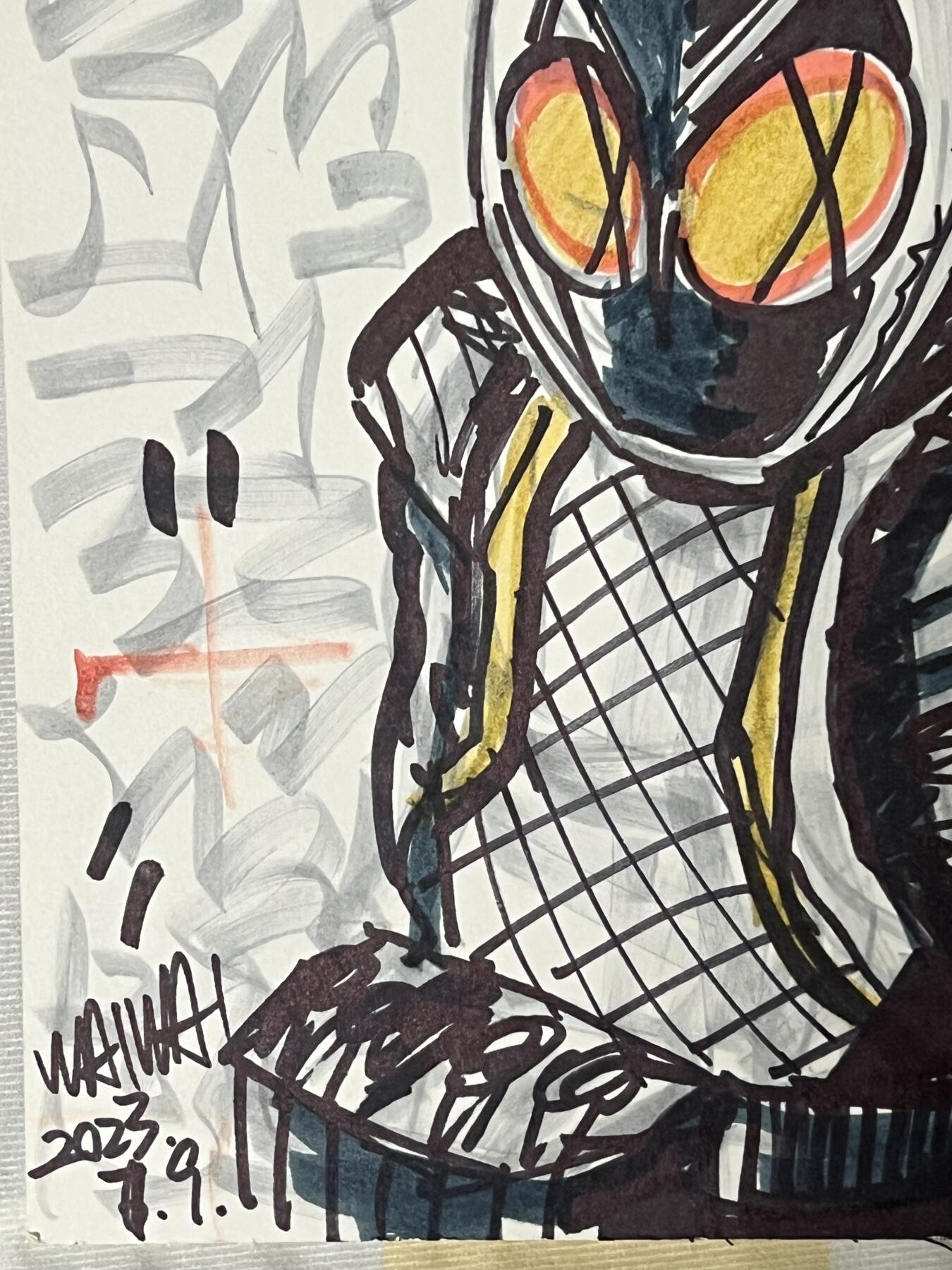 零元拍：歪歪亲笔签名原画色卡，尺寸：209/239MM，不是复制画哦