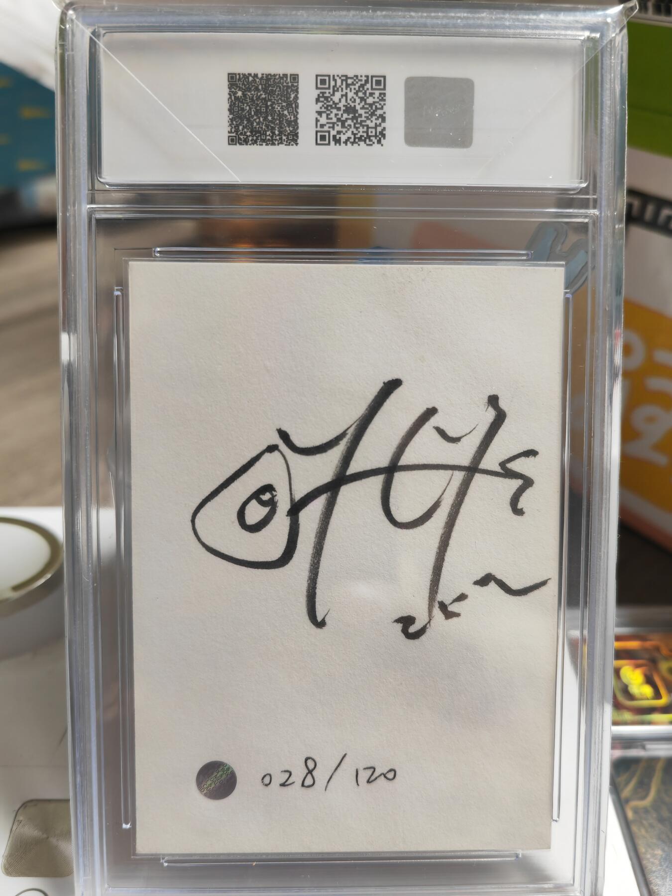 阳大大卡牌超级大甩拍第50期（周五晚上九点截拍，持续收拍品，进群福利早知道） 【亲签卡】NAMI 十二生肖 蛇 限编亲笔签名卡 编号28