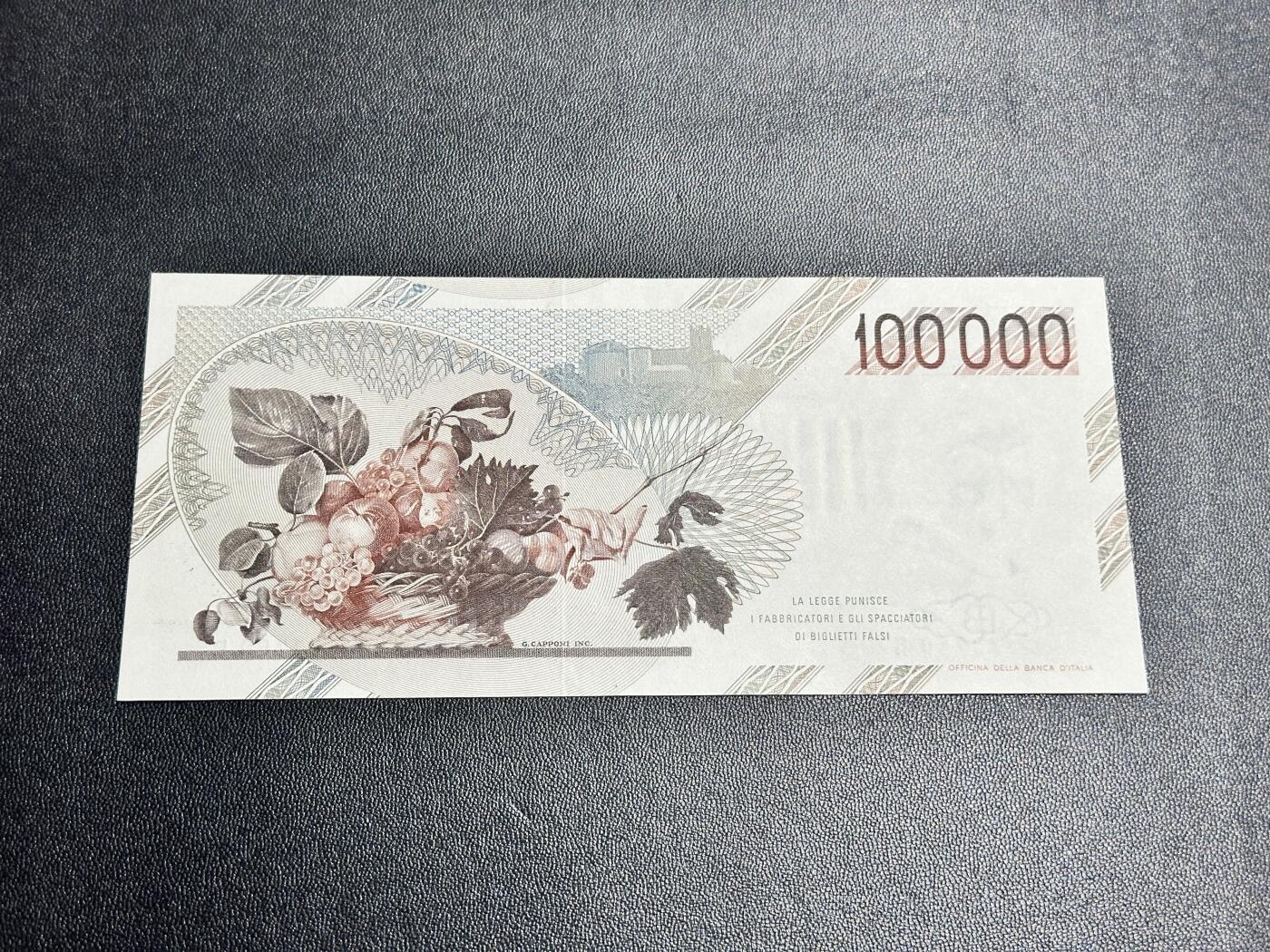 《外钞收藏家》第五百一十七期（五一假期畅拍场）（本平台长期征集拍品、欢迎联系） 1983年意大利10万里拉 全新UNC 无4