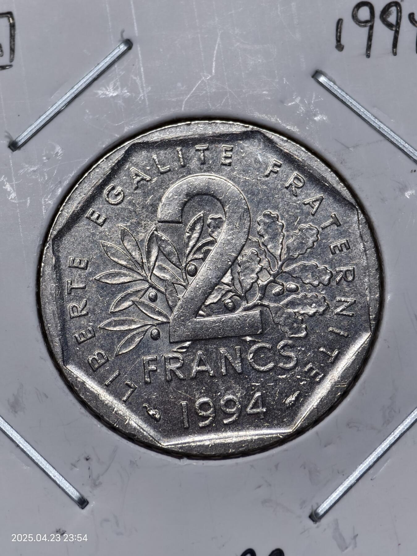 思丞收藏　外国散币第14场  0元起拍 可预留 无佣金 法国1994