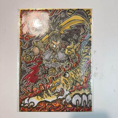 天玑星卡拍第八十三期《翻过来了几座山》持续收拍收评中 满赠三娘需备注 - 【A4手绘】鹰之天空 WAIWAI 英雄传 孙坚 A4大小手绘原作 手绘母卡