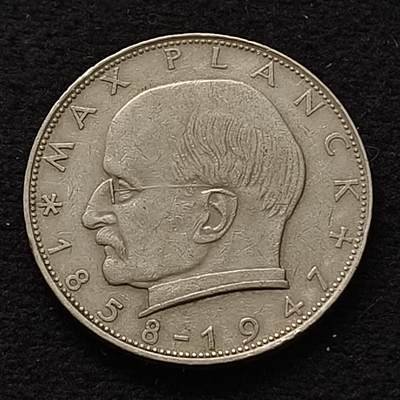 0起1加再包邮-纯粹捡漏拍-423散币银币场 - 联邦德国1960年2马克马克斯·普朗克