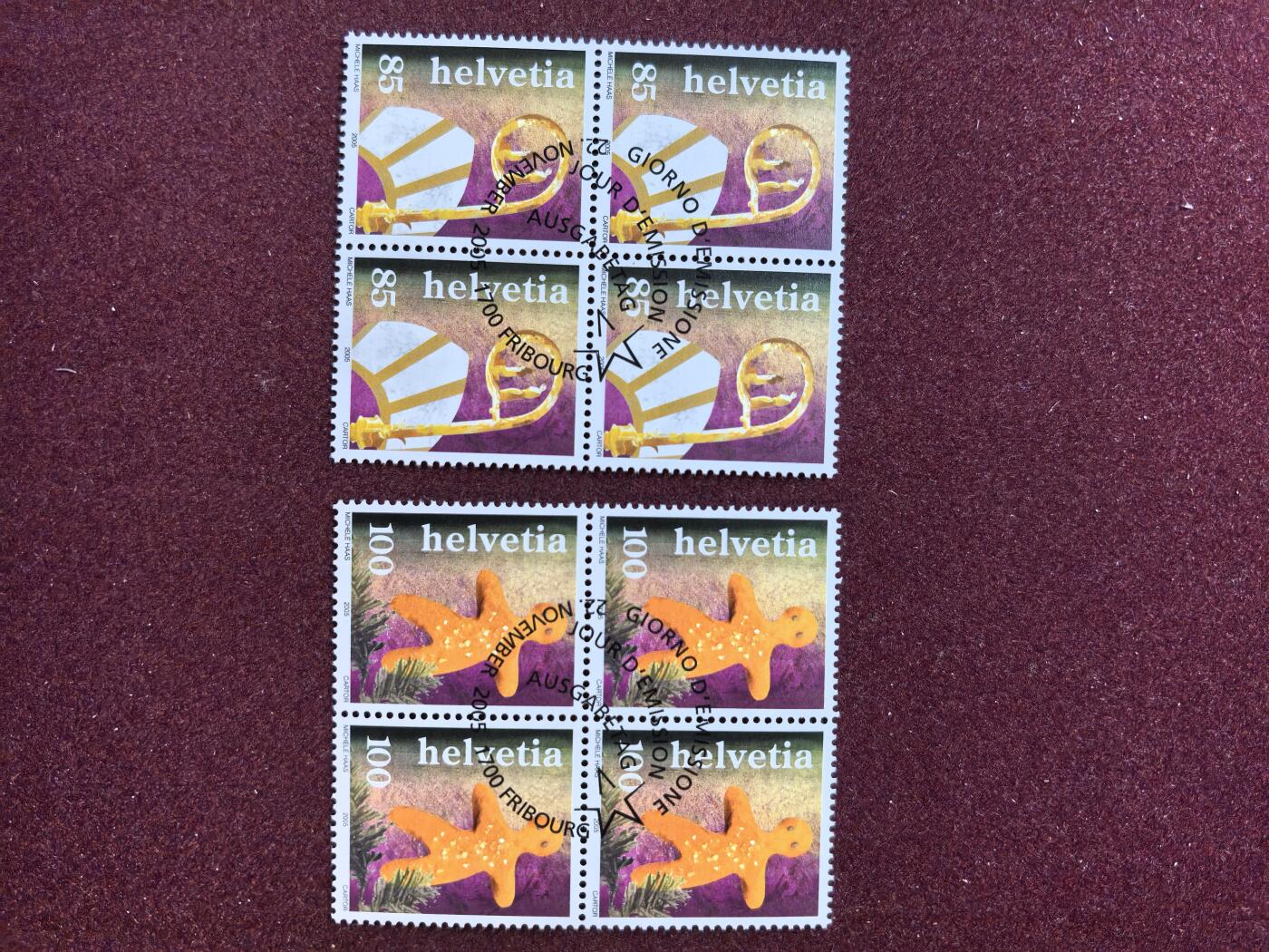 联合阁邮币社™ ——“精品多国邮票” 瑞士2005年 圣诞节2全