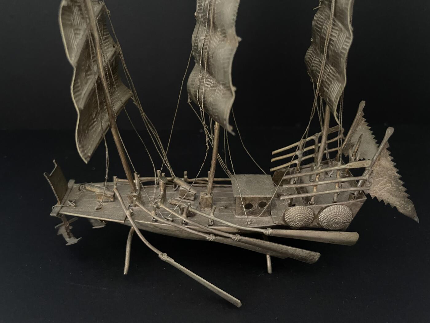 海外回流精品（欧美专场） 英国回流清代纯银战船