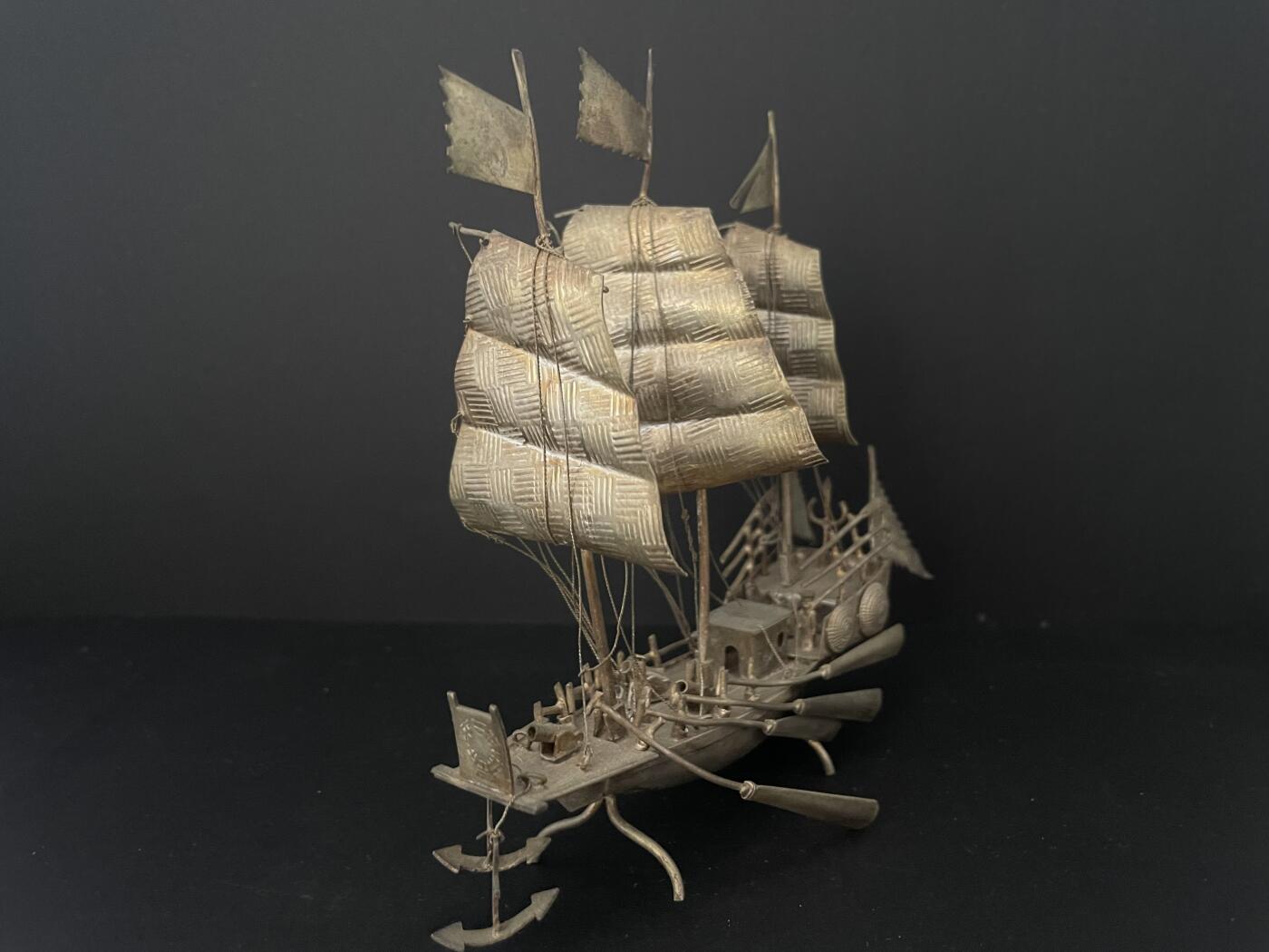 海外回流精品（欧美专场） 英国回流清代纯银战船