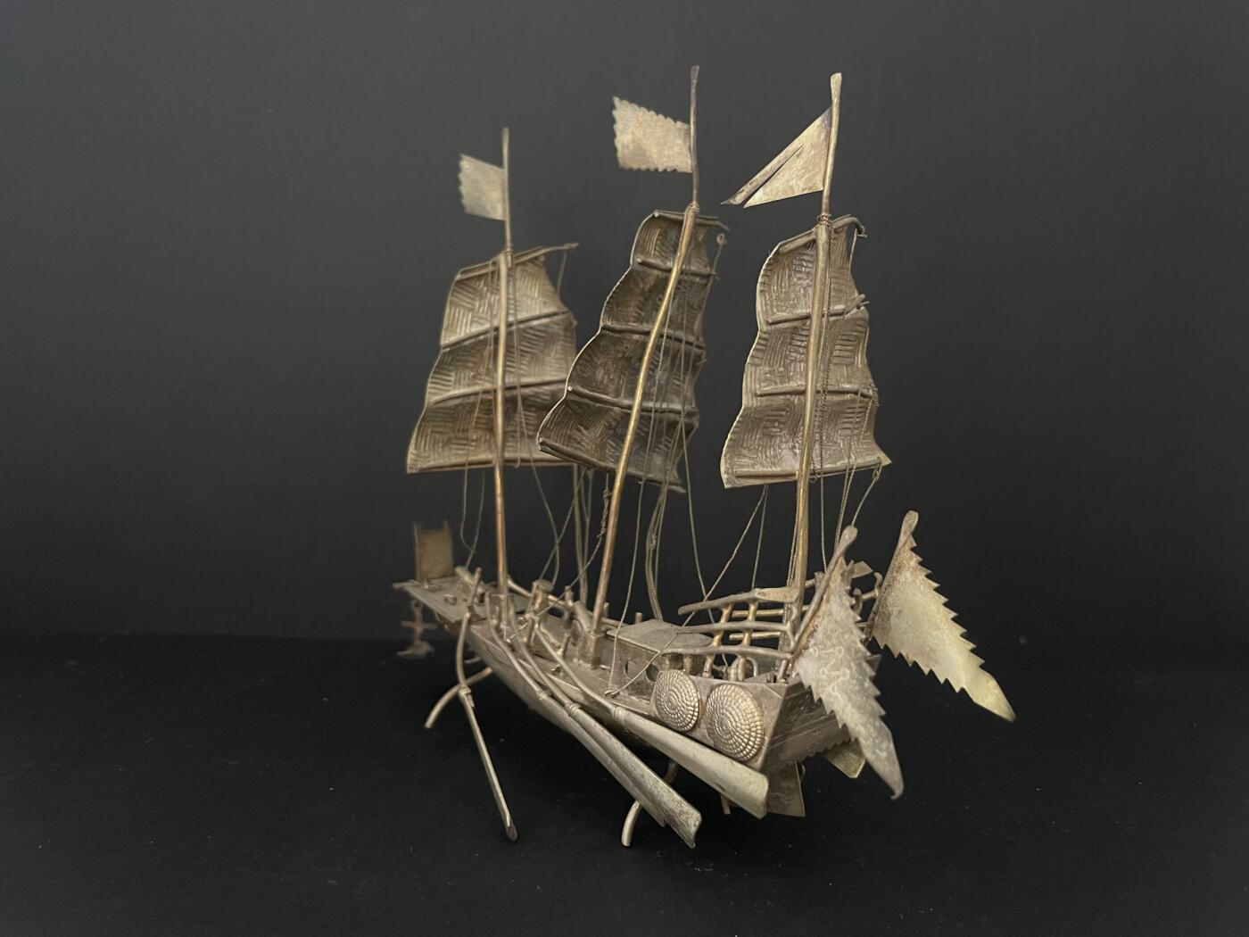 海外回流精品（欧美专场） 英国回流清代纯银战船