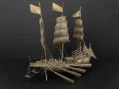 海外回流精品（欧美专场） - 英国回流清代纯银战船