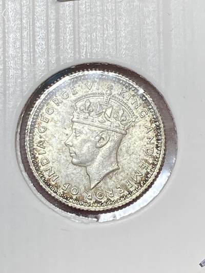 2025年第三十五场(总第六十一场）外国好品散币(免佣金) - 英属马来亚1941年5分高银币(少见I版印度加尔各答造，乔治六世第一版，关门年仅发行2年)